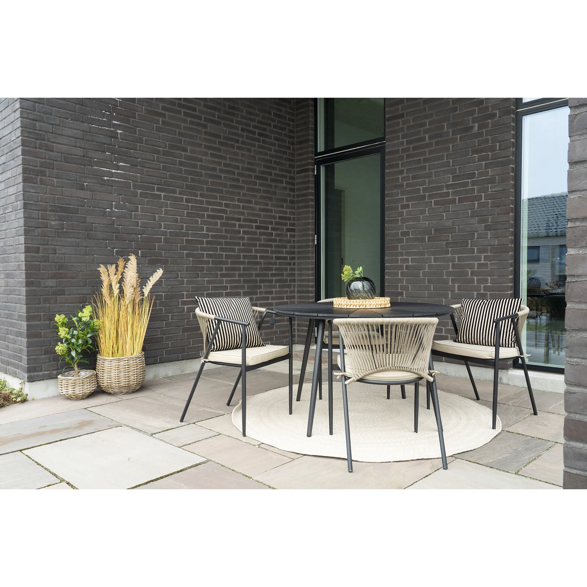 tinkaro Korb-Set 2-teilig Kubu-Rattan 27/38 cm Natur