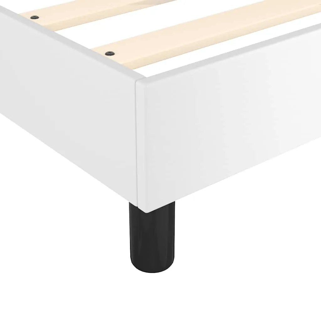 Boxspringbett Kunstleder mit Taschenfederkernmatratze 120x200 cm