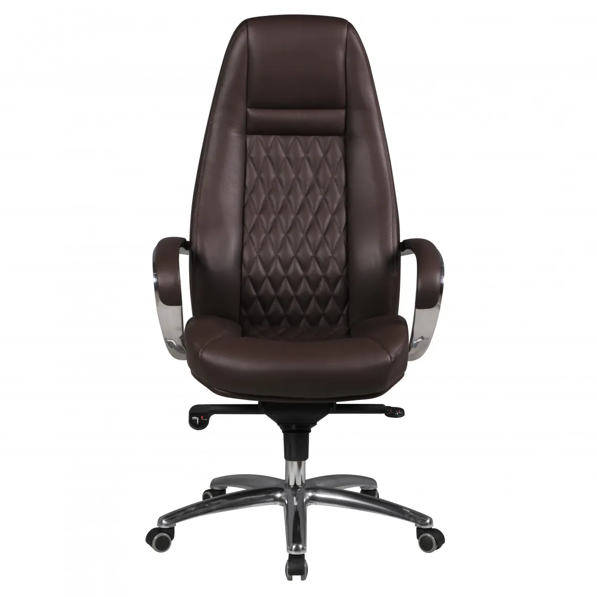 Amstyle Bürostuhl AUSTIN Echt-Leder Braun Schreibtischstuhl 120 KG Chefsessel hohe Rückenlehne mit Kopfstütze X-XL