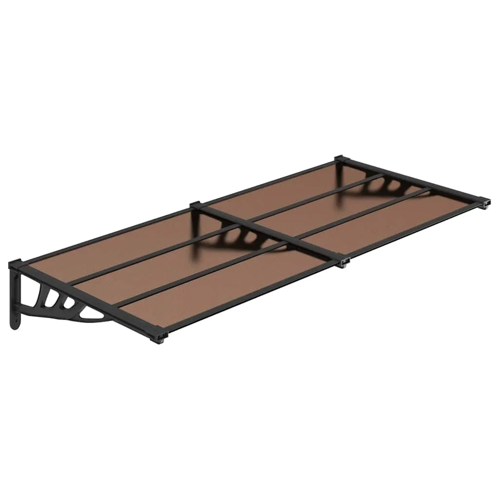 Türvordach Schwarz 152,5 x 90 x 27,5 cm - Wetterfest und Stabil
