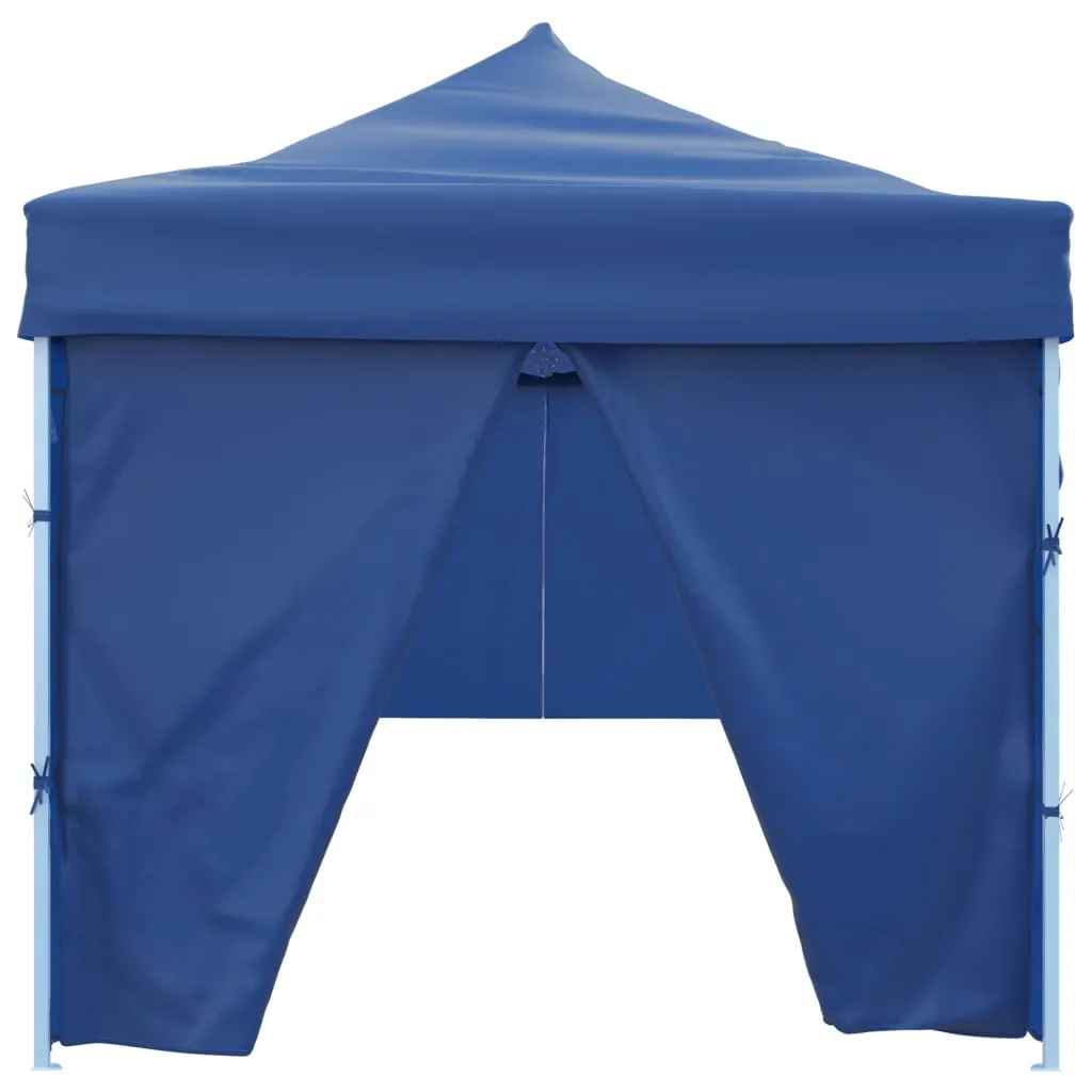 Faltbares Partyzelt 870x291x315 cm Blau mit UV- und Wasserbeständigem Dach