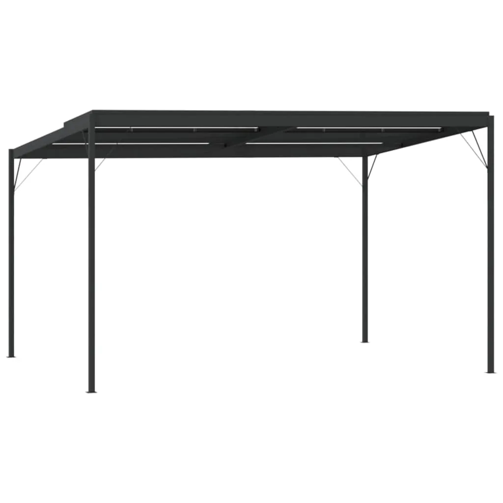 Pavillon mit Aluminium-Stahl-Gestell 396 x 294 x 246 cm Anthrazit