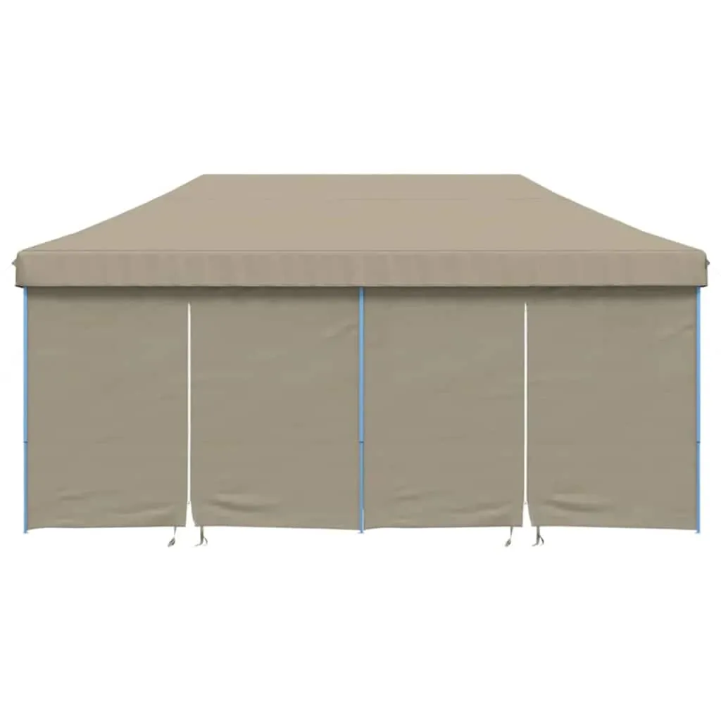 Pop-Up Party-Zelt 580x292x315 cm Taupe – Outdoor Eventzelt