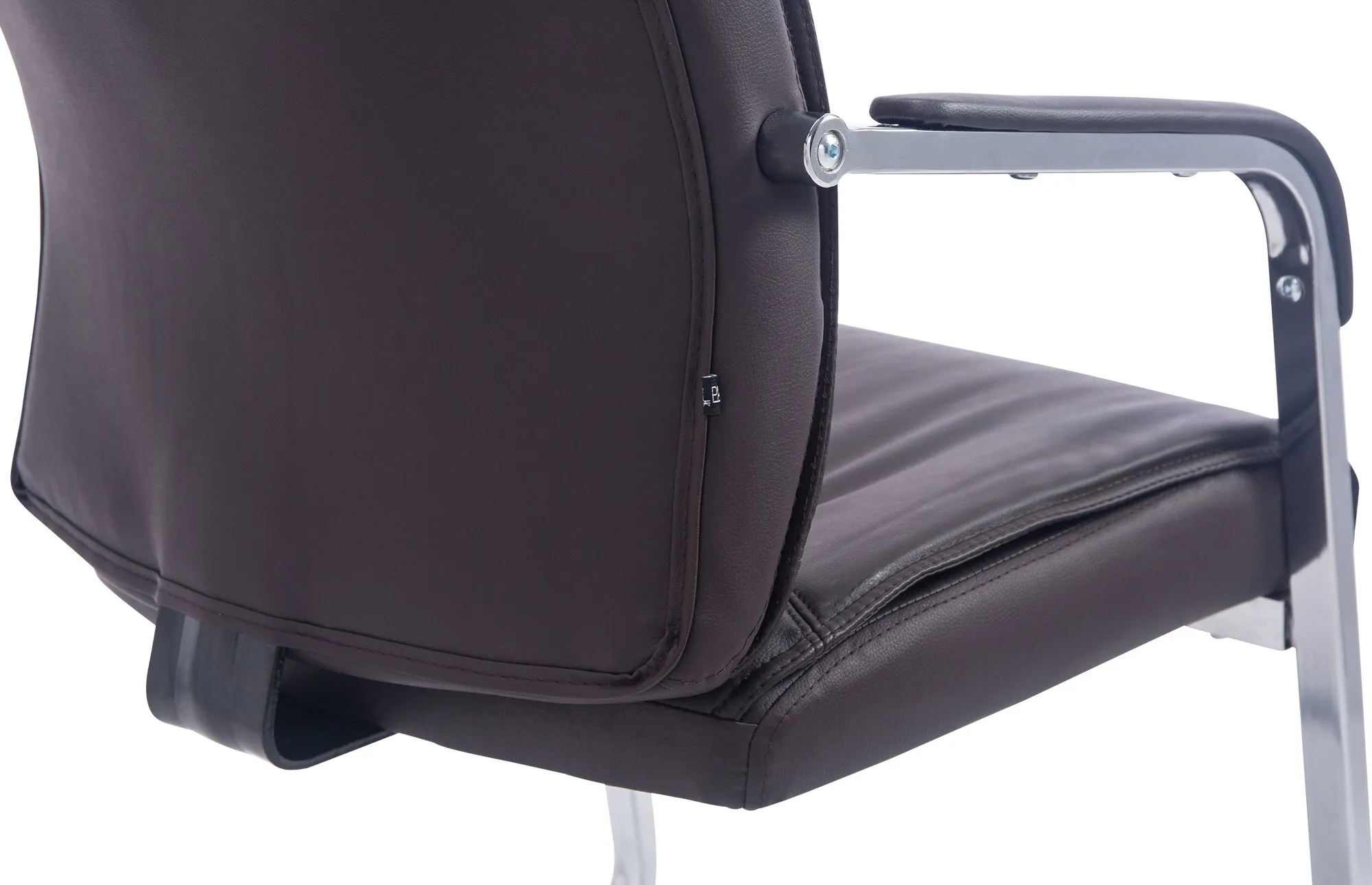 Besucherstuhl Anubis Freischwinger 102x58x65 cm Braun