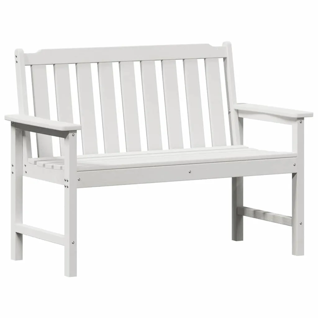Modernes Gartenmöbel 120 x 59 x 88 cm Weiß aus HDPE