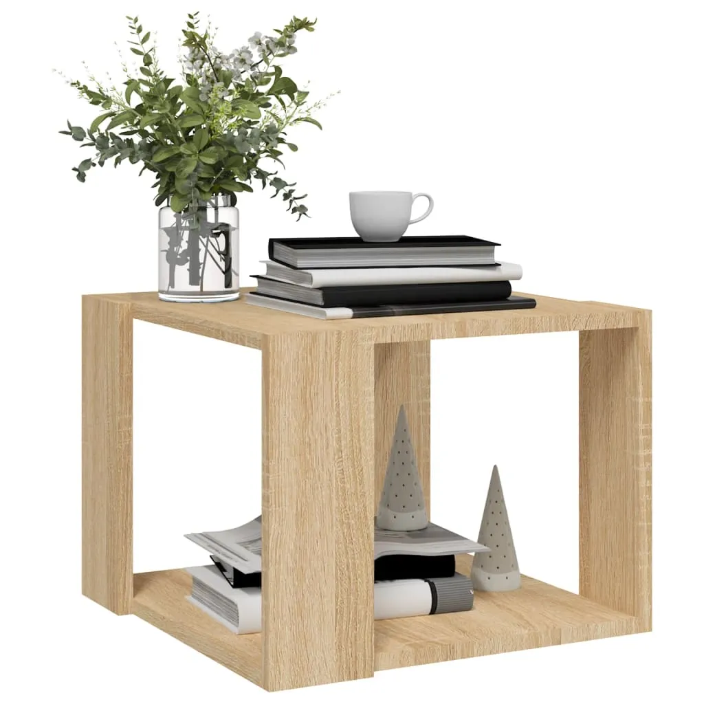 Moderner Couchtisch 40x40x30 cm in Sonoma-Eiche