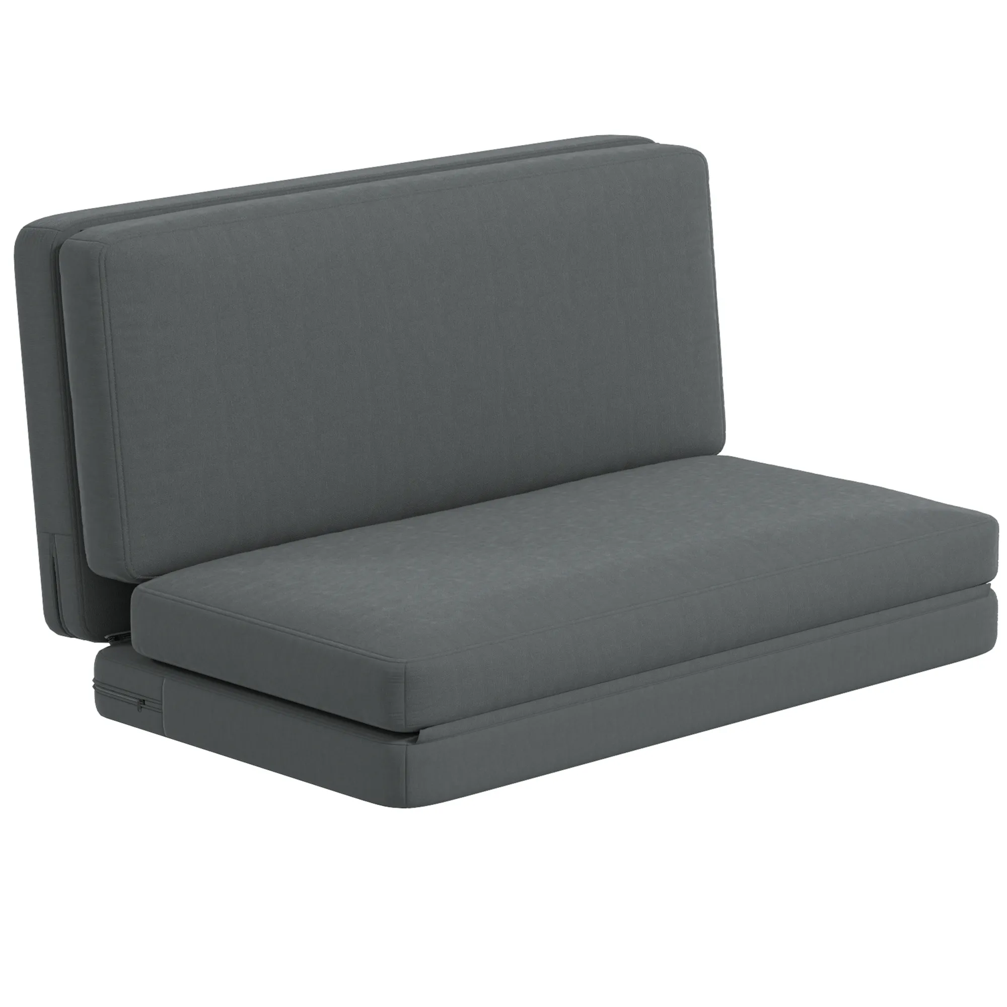 Bodensofa Dunkelgrau 138B x 90T x 70H cm