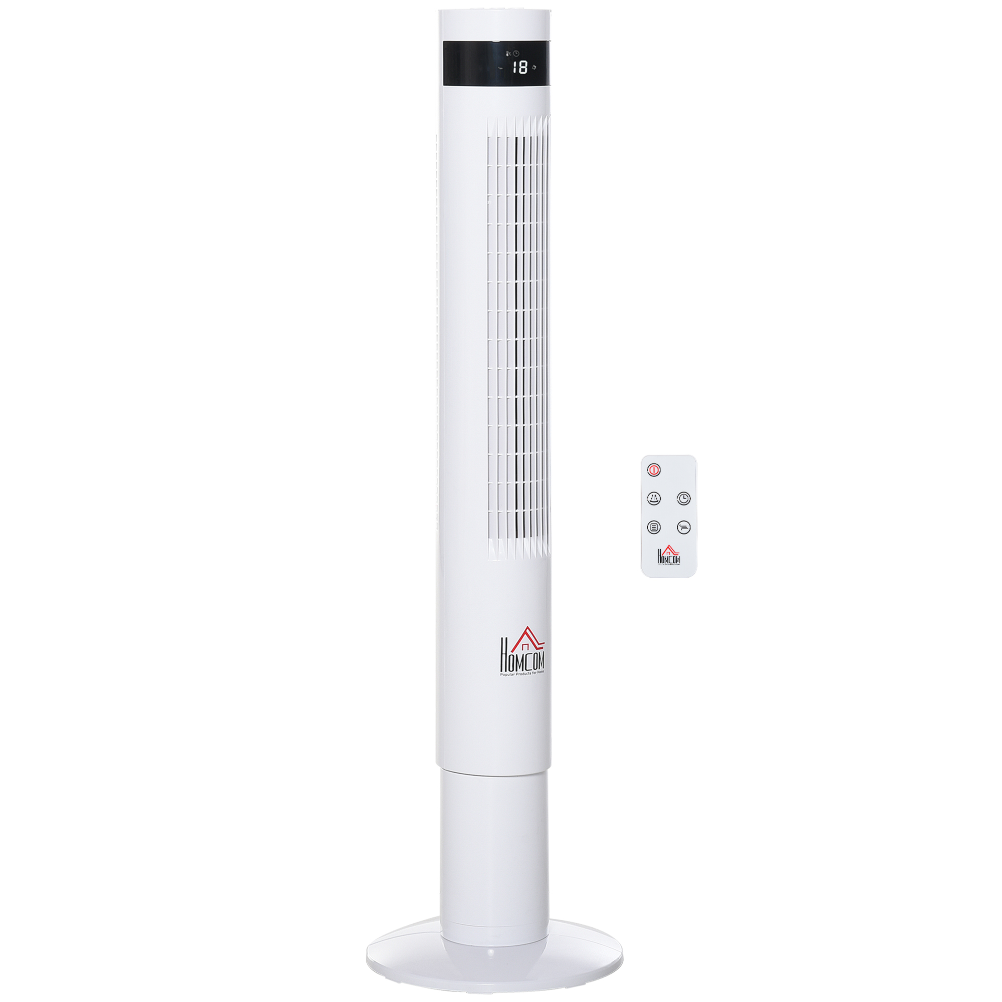 Turmventilator 30 Ø x 110H cm in Weiß mit Fernbedienung