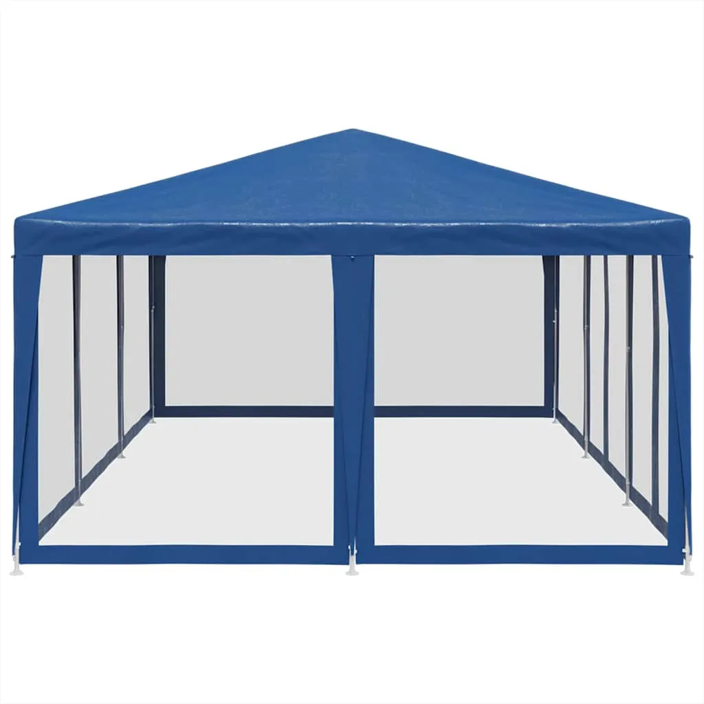 Blaues Partyzelt 600x400x280 cm mit robustem Eisengestell