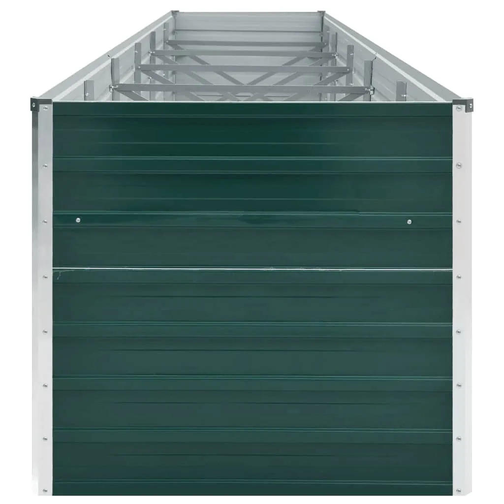 Garten-Hochbeet Verzinkter Stahl 480x80x77 cm Grün