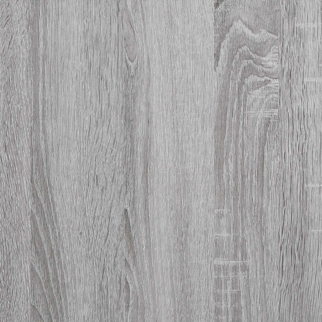 Wandregal aus Holzwerkstoff und Metall 20 x 25 x 30 cm Grau Sonoma