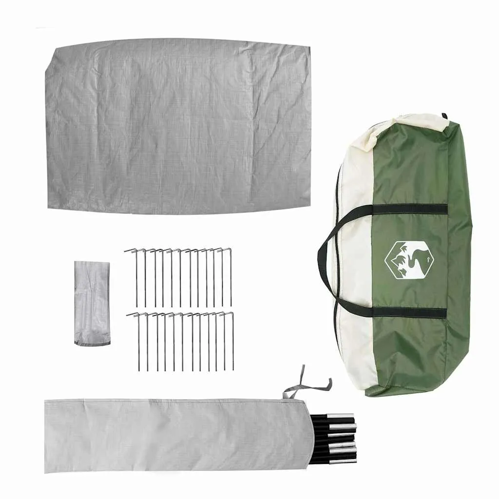 Familien-Tipi-Zelt 560x560x300 cm Grün - Geräumig & Praktisch