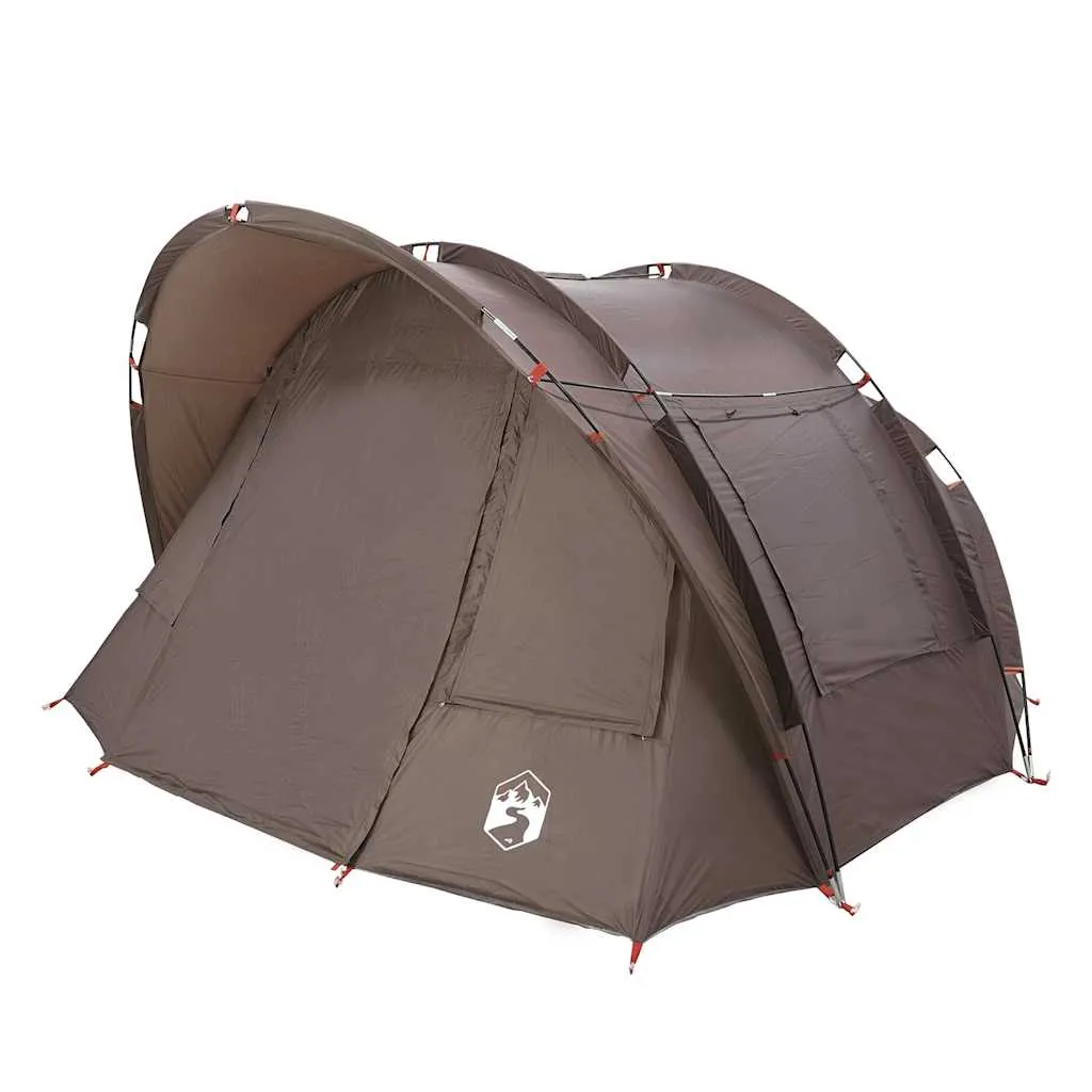 Angelzelt Campingzelt 330x315x176 cm Braun wasserdicht