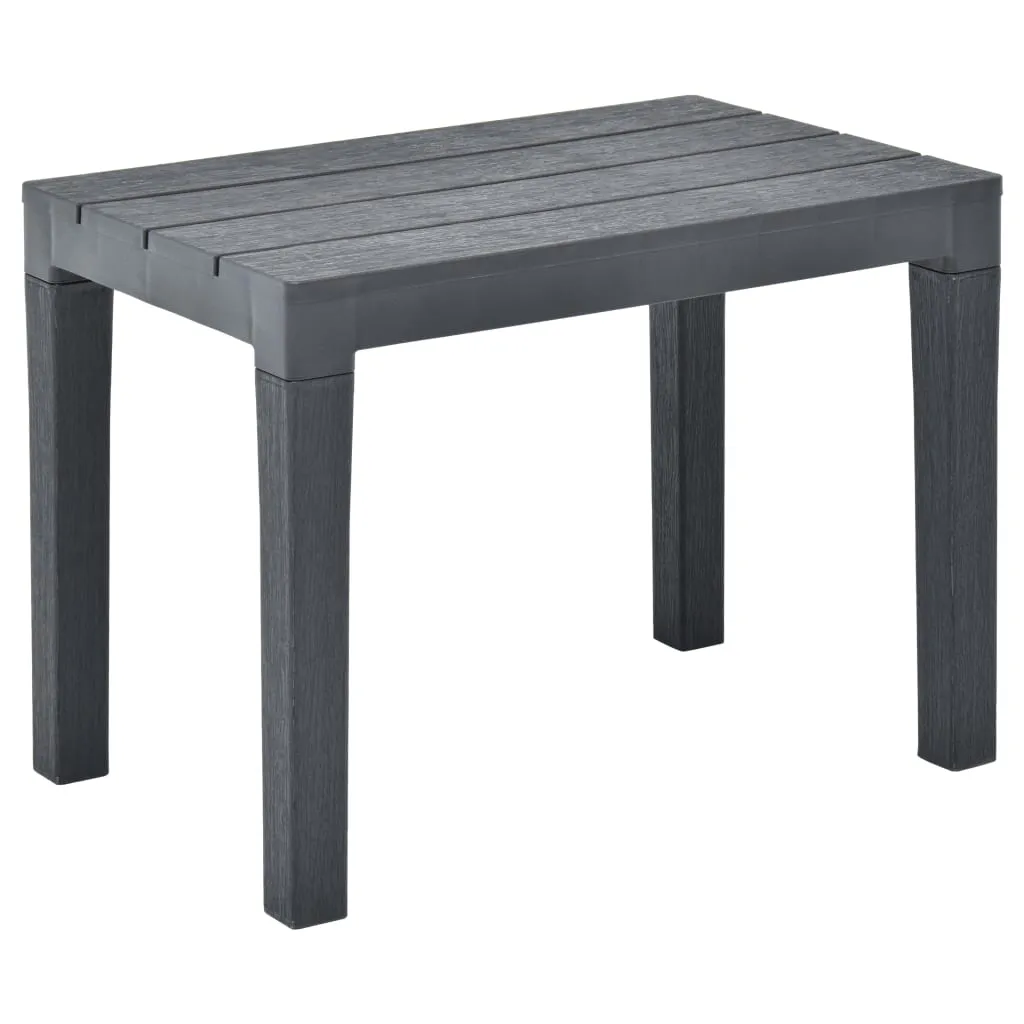 Gartenbank-Set Anthrazit 60 x 38,5 x 45 cm