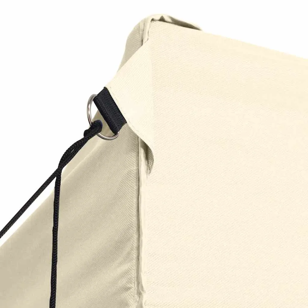 Faltbares Partyzelt 280x410x315 cm Creme mit UV- und Wasserbeständigem Dach