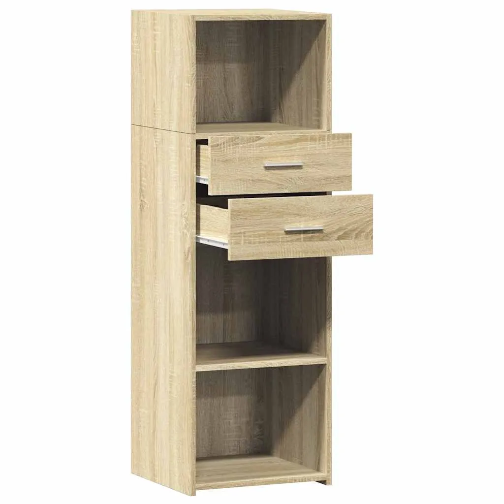 Klassisches Highboard 40 x 42,5 x 124 cm in Sonoma-Eiche