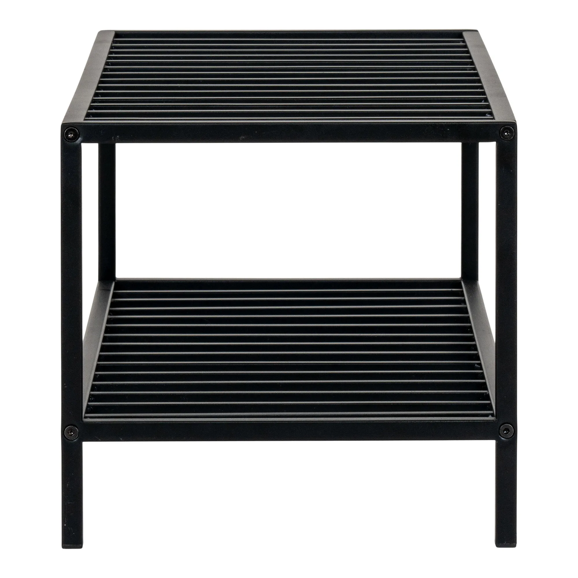 tinkaro Vita Schuhregal 2 Ebenen 79x34x32 cm Schwarz