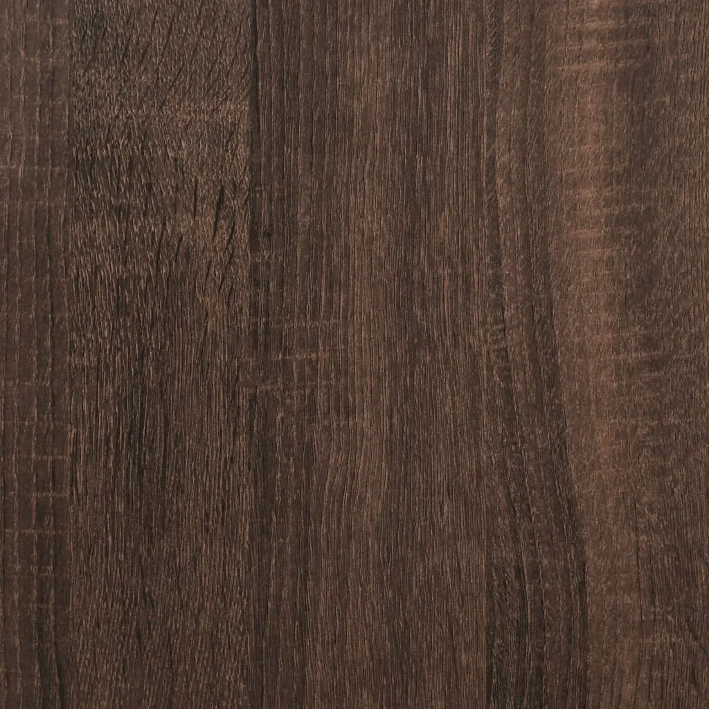 Klassisches Highboard 70 x 41 x 124 cm Braun Massivholz Optik