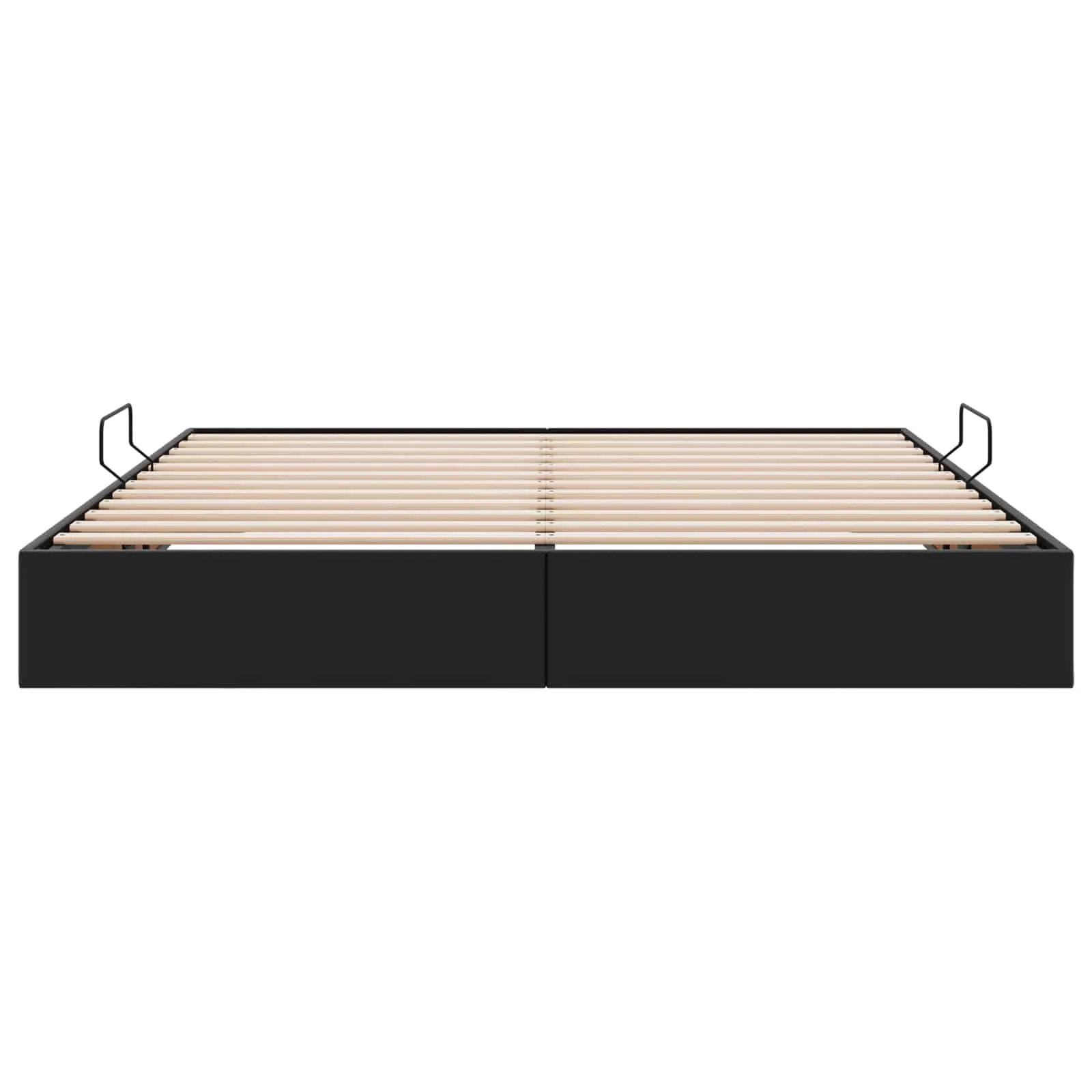 Ottoman Bettgestell 203 x 180 x 23,5 cm Schwarz