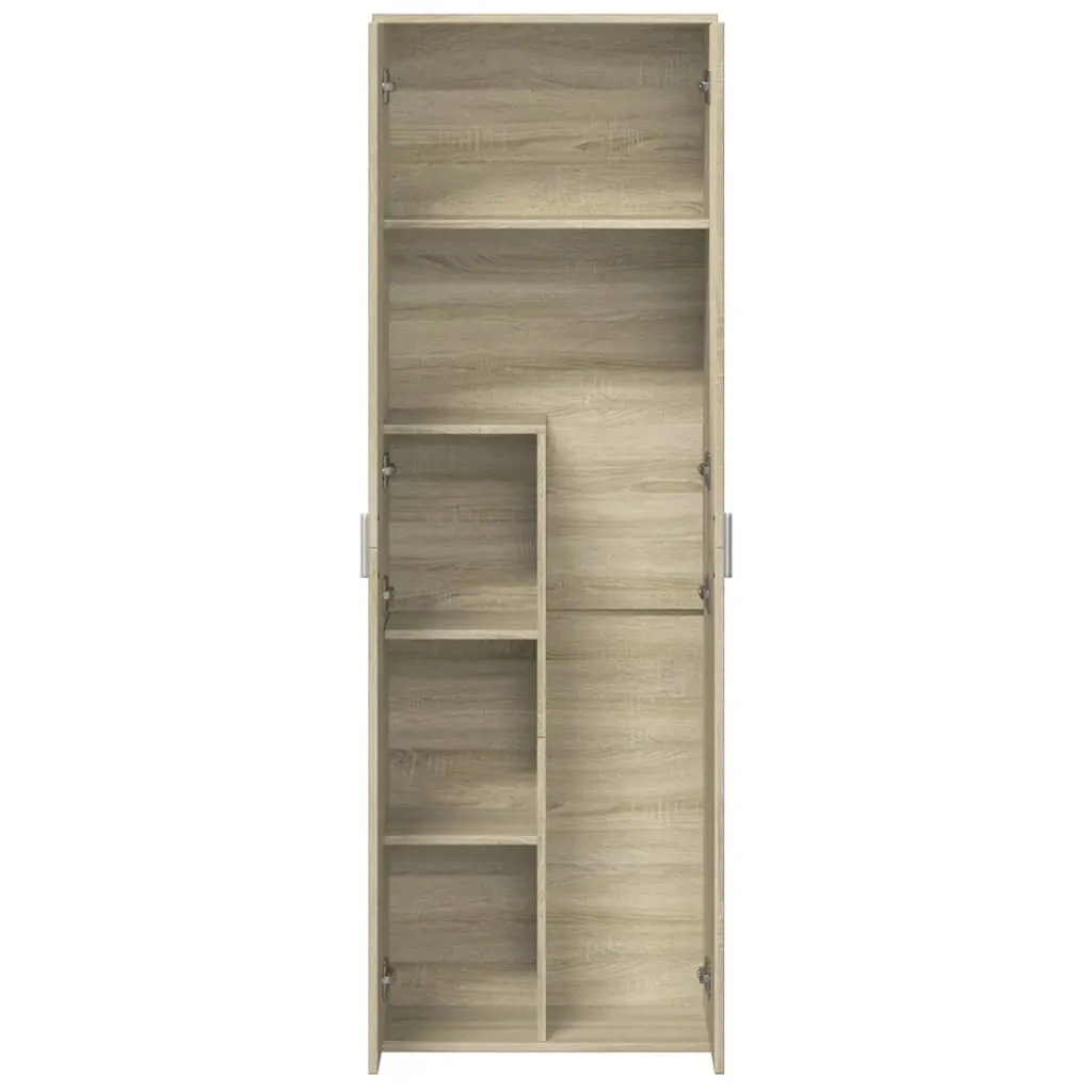 Highboard Sonoma-Eiche 60 x 35 x 180 cm aus Holzwerkstoff