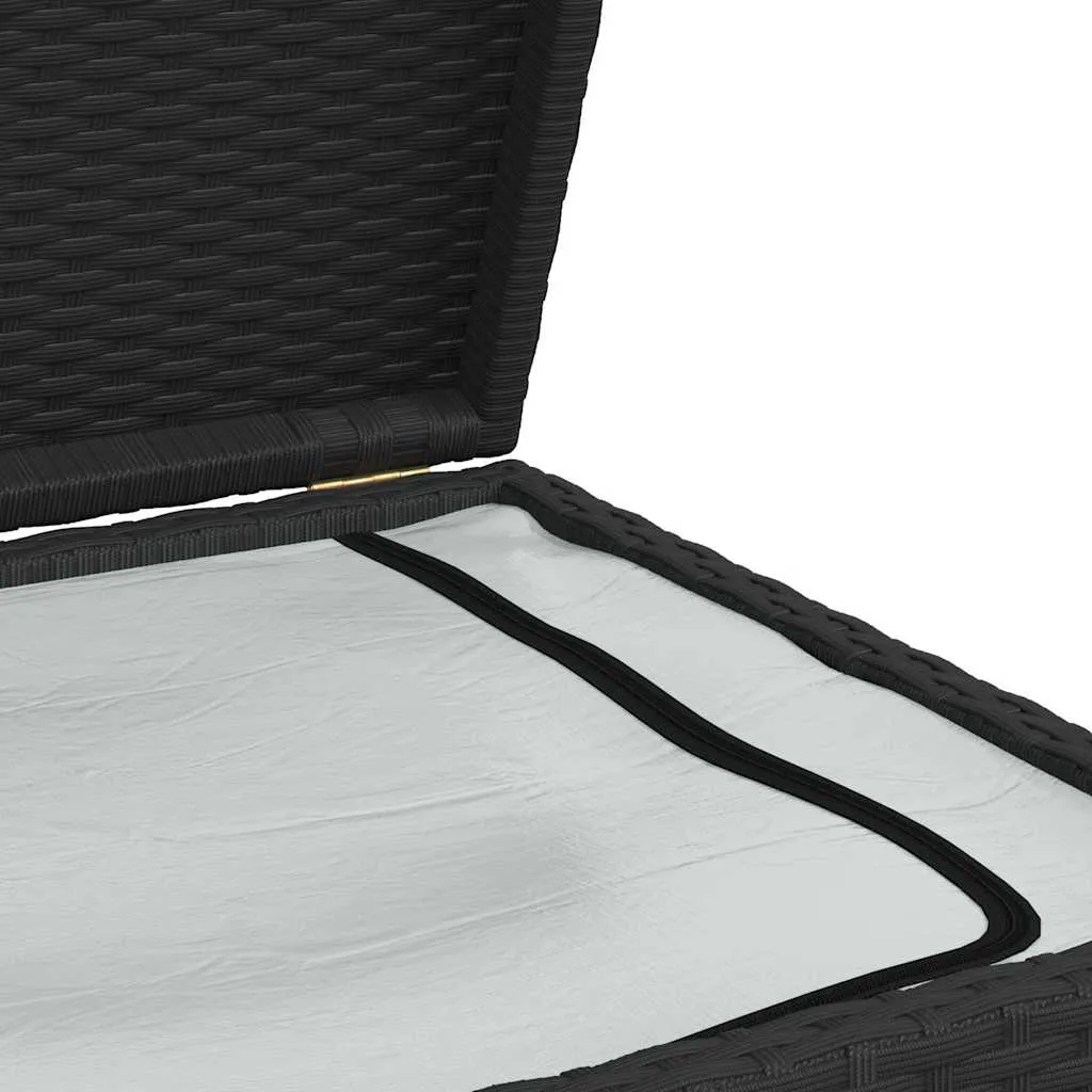 Garten-Auflagenbox Schwarz 120x50x60 cm Poly Rattan