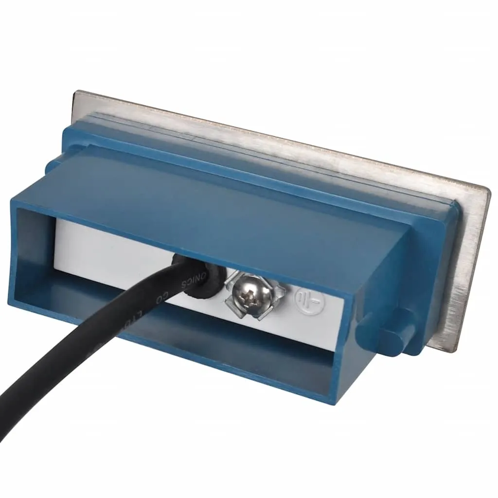 LED-Treppenleuchten 44x111x56 mm Edelstahl Warmweiß IP54