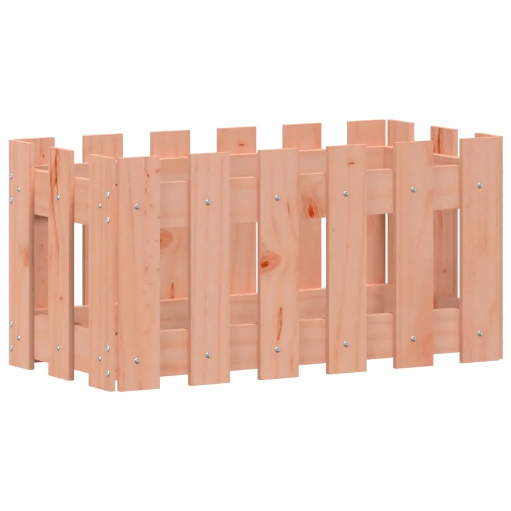 Pflanzkübel aus massivholz 60 x 30 x 30 cm natur