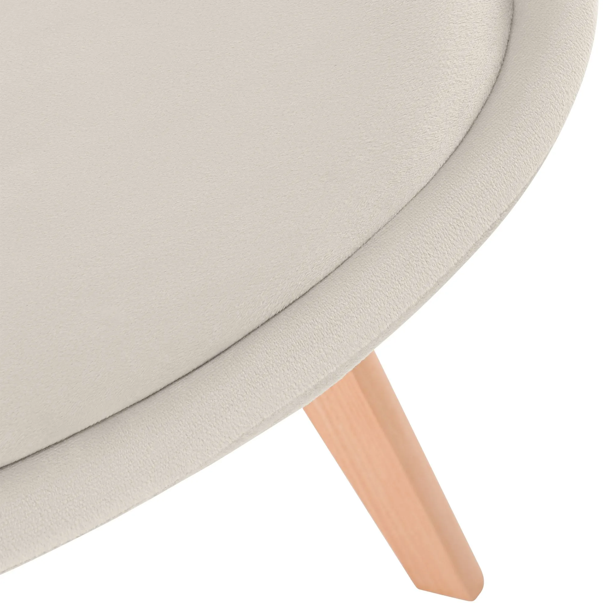 Esszimmerstuhl Linares 83x49x50 cm Beige Kunstleder
