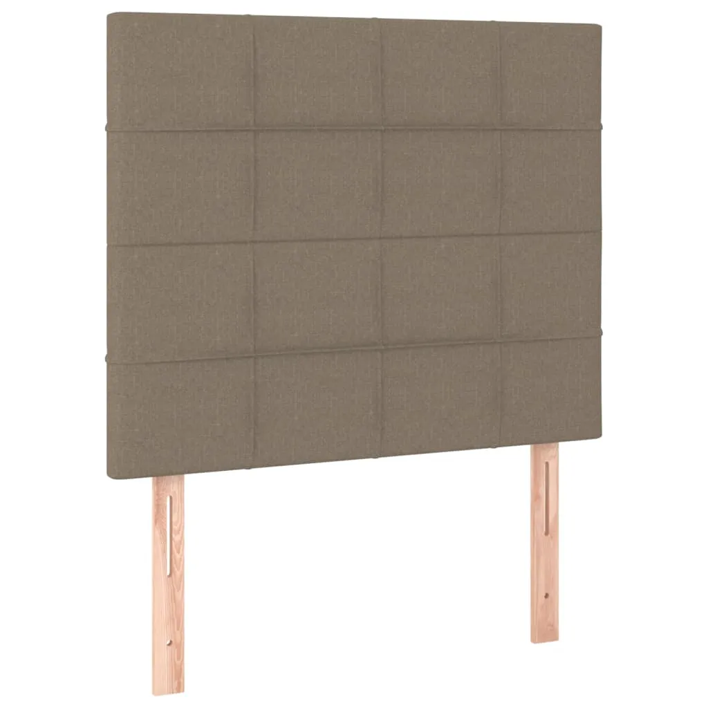 Boxspringbett mit Matratze, Topper und Bank, 120x200 cm, Taupe