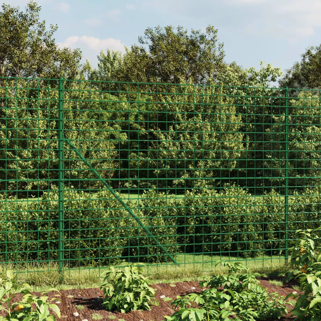 Maschendrahtzaun Grün 2,2 x 25 m verzinkter Stahl mit PVC-Beschichtung