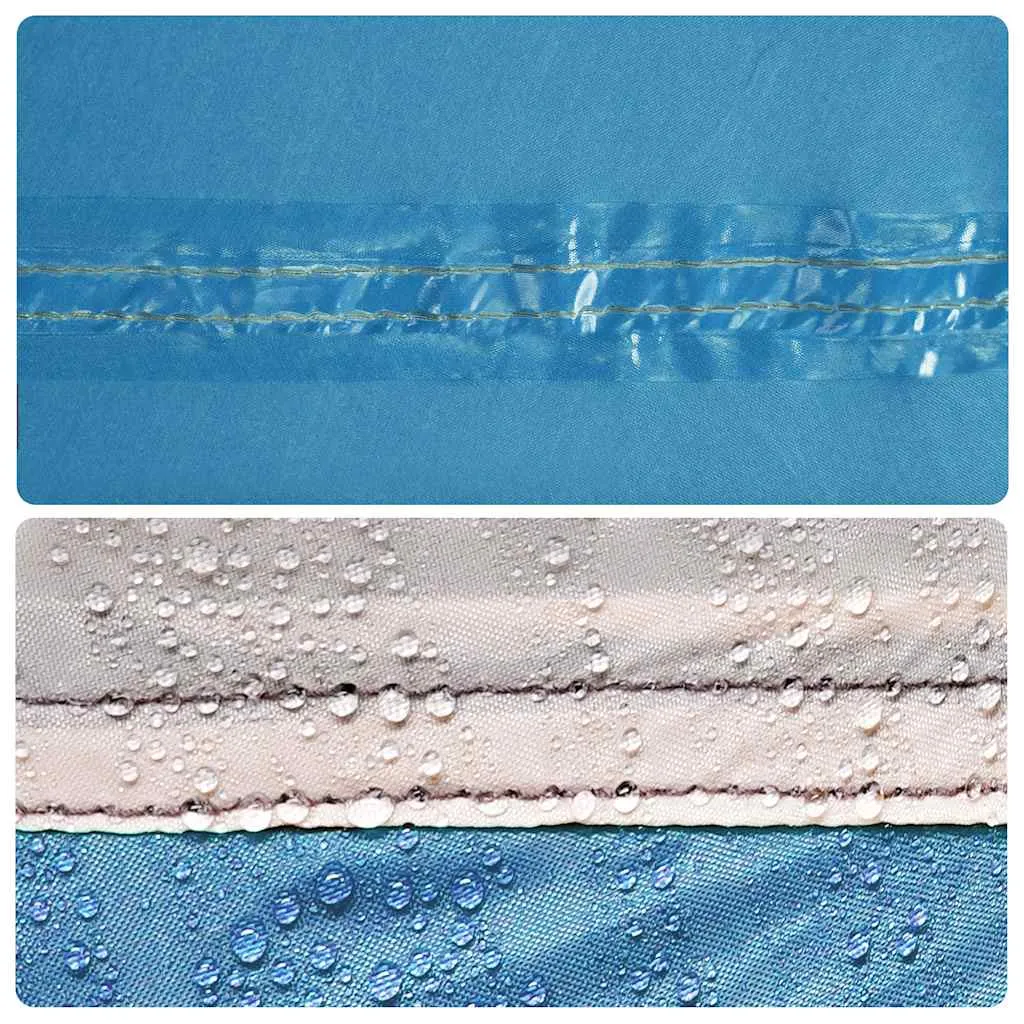 Umkleidezelt Sichtschutz 233x120x193 cm Blau wasserdicht faltbar