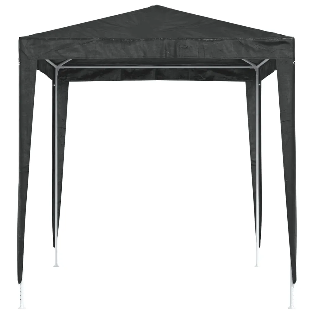 Partyzelt 2x2x2,4 m Anthrazit mit robustem Stahlgestell und PE-Dach