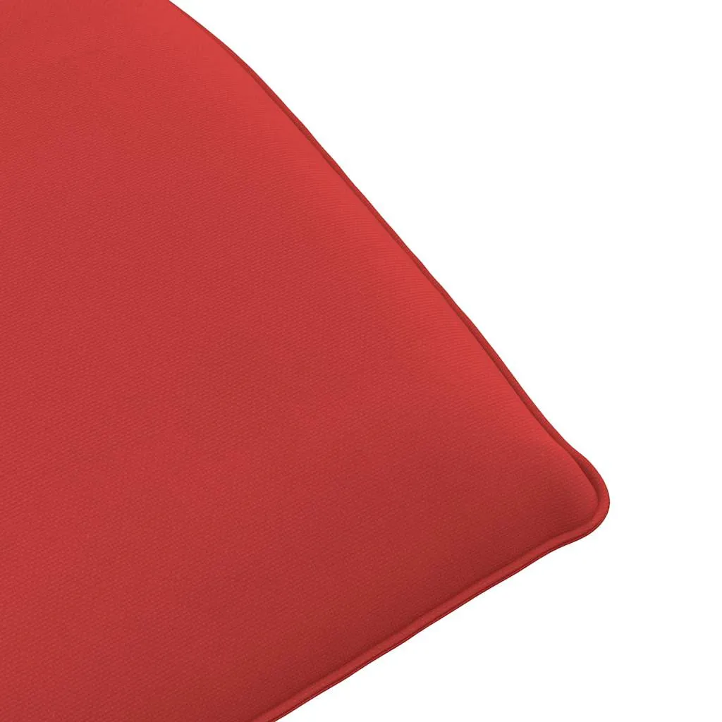 Klappbare Sonnenliege 175x54x8,5 cm Rot mit Oxford-Gewebe