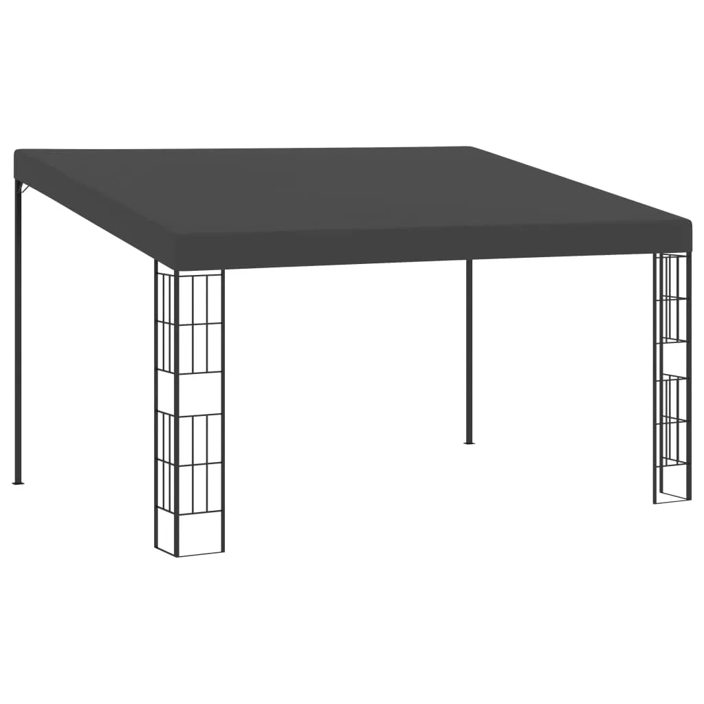 Wand-Pavillon 4x3x2,05/2,62 m Anthrazit mit PA-Beschichtung