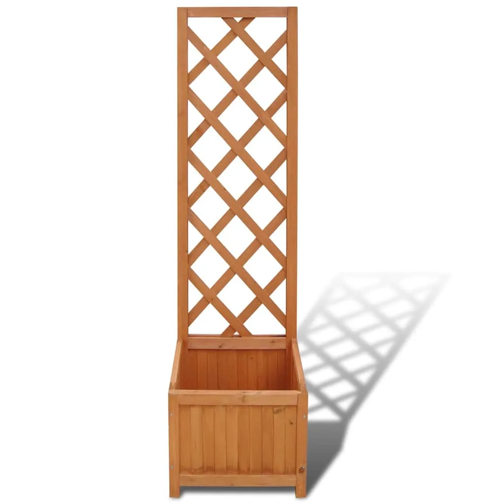 Pflanzkübel mit Rankhilfe 40 x 30 x 135 cm aus stabilem Holz