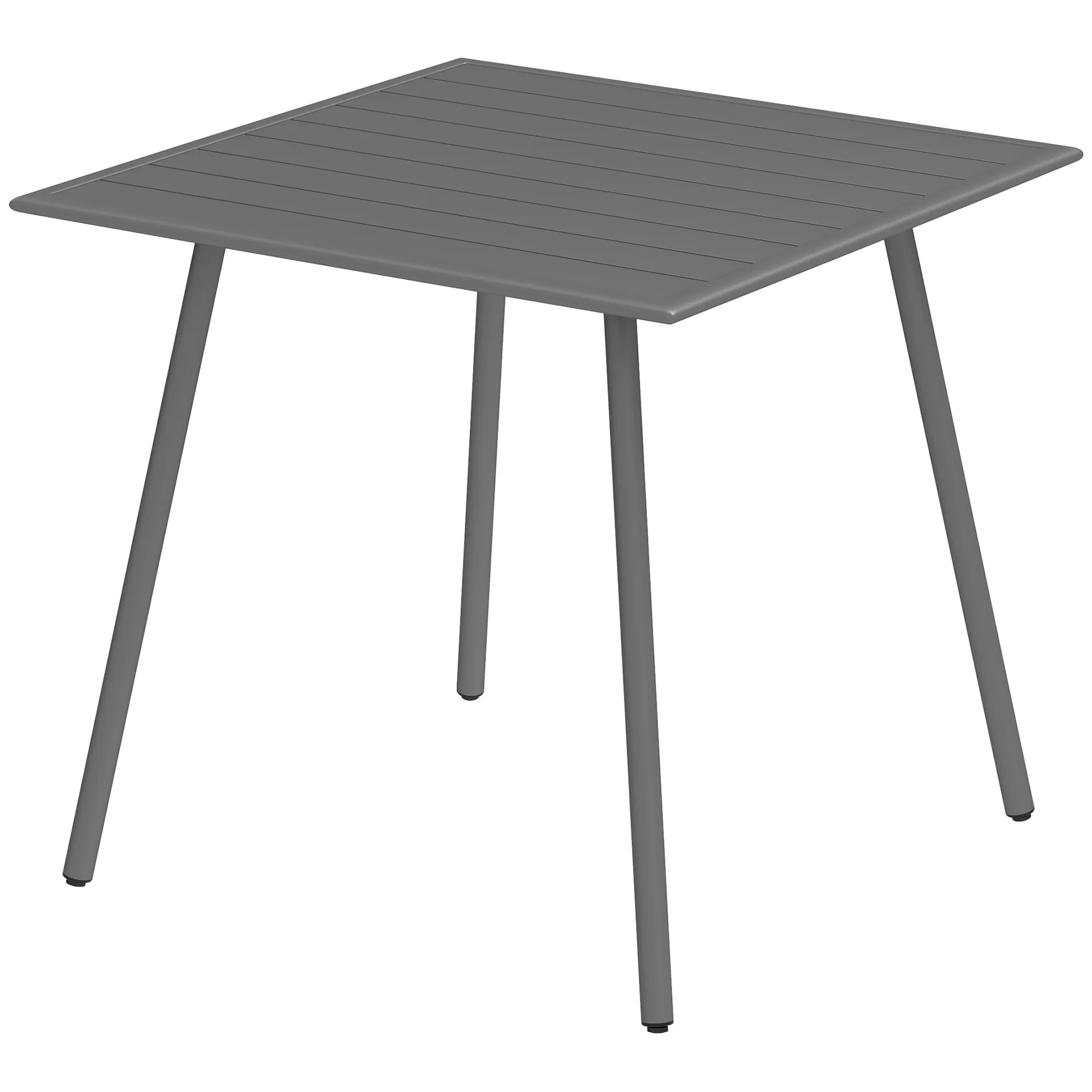 Wetterfester Gartentisch 80L x 80B x 74H cm in Grau