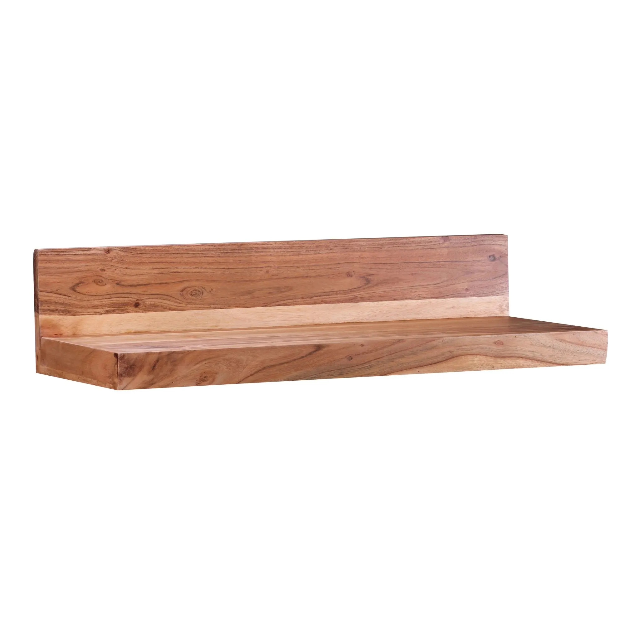 tinkaro Wandregal eckig TANELI Massiv-Holz Akazie Holzregal Braun tinkaro Wandregal eckig TANELI Massiv-Holz Akazie Holzregal Braun