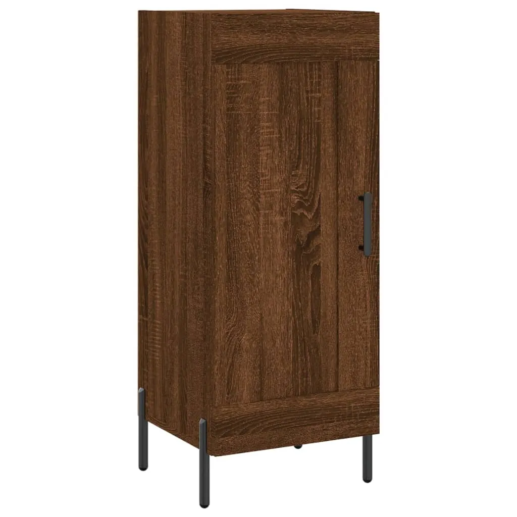 Sideboard Braun Eichen-Optik 34,5x34x90 cm Holzwerkstoff Sideboard Braun Eichen-Optik 34,5x34x90 cm Holzwerkstoff
