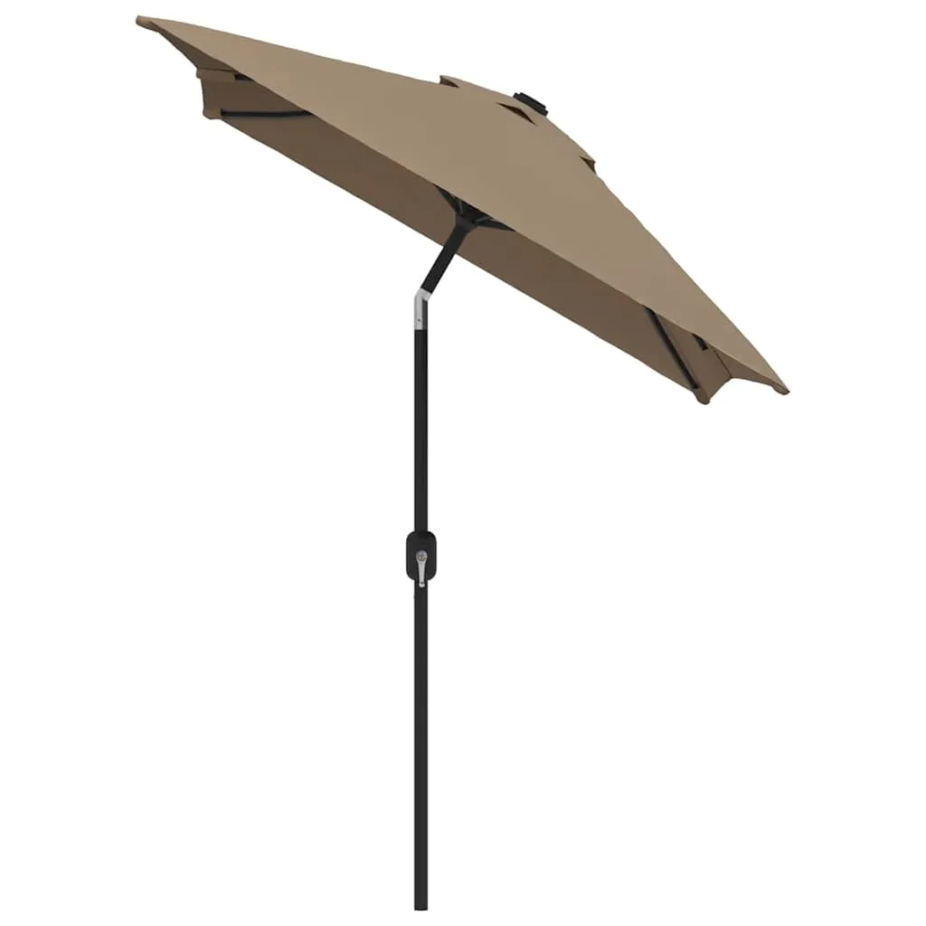 Eleganter Gartenschirm 300 x 200 x 252 cm in Taupe