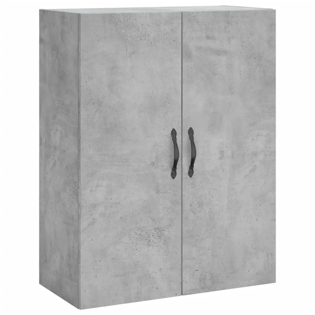 Elegantes Highboard 69,5 x 34 x 180 cm in Betongrau