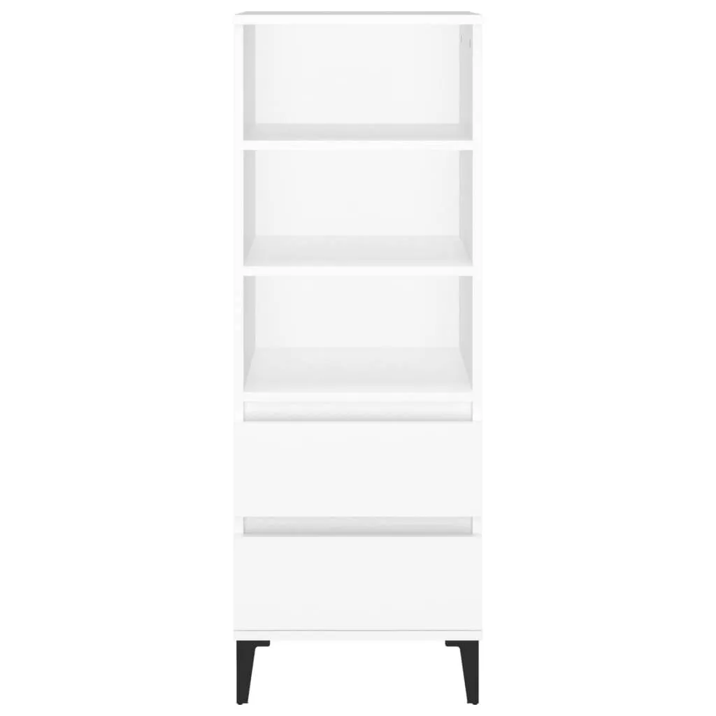 Highboard Weiß 40x36x110 cm Holzwerkstoff