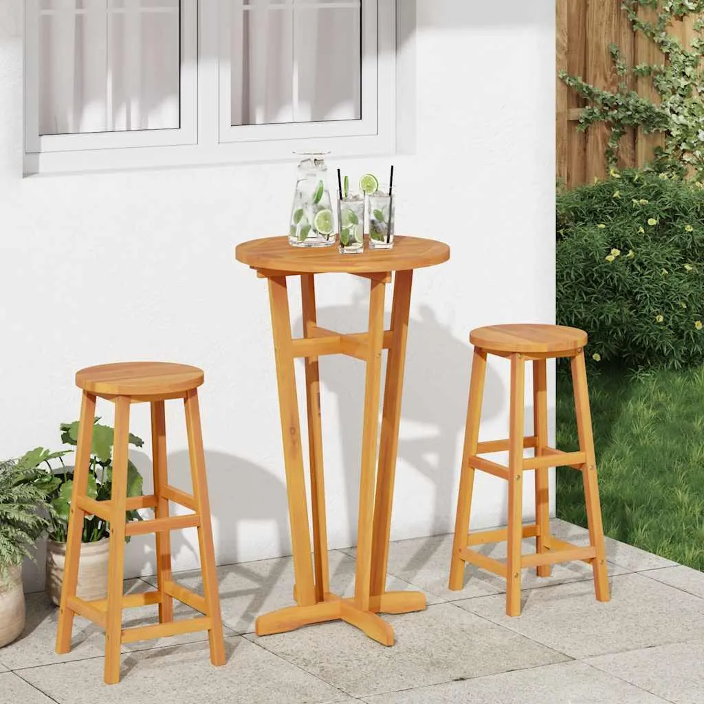 Echtholz Bartisch 60 x 105 cm für Innen- und Außenbereich