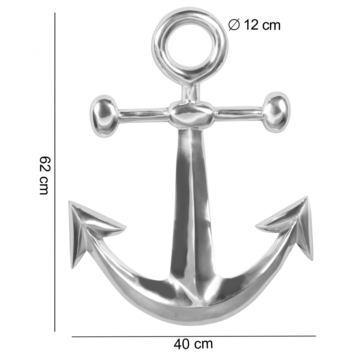 tinkaro Dekofigur hängend DOLLARD Aluminium Dekoration Silber