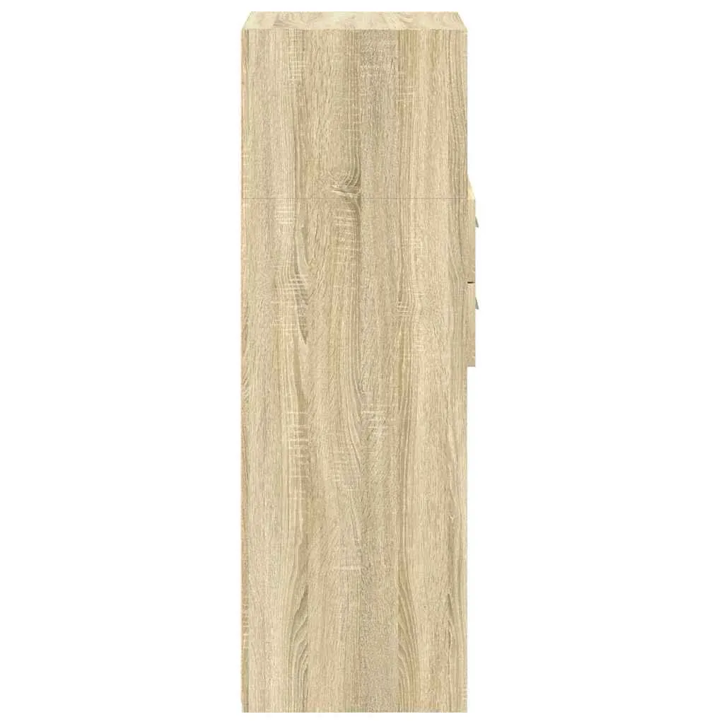 Klassisches Highboard 40 x 42,5 x 124 cm in Sonoma-Eiche