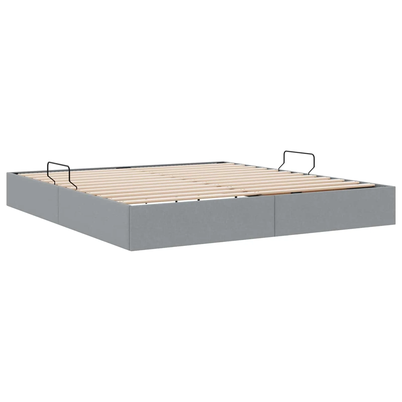 Ottoman Bettgestell 203 x 160 x 23,5 cm Hellgrau