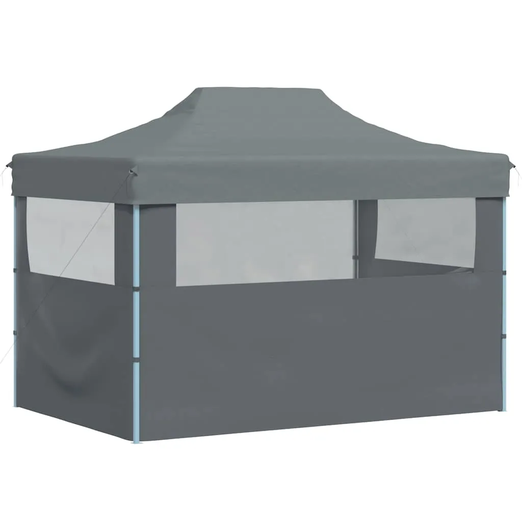 Faltbares Partyzelt Anthrazit 280x410x315 cm mit UV- und Wasserbeständigem Dach