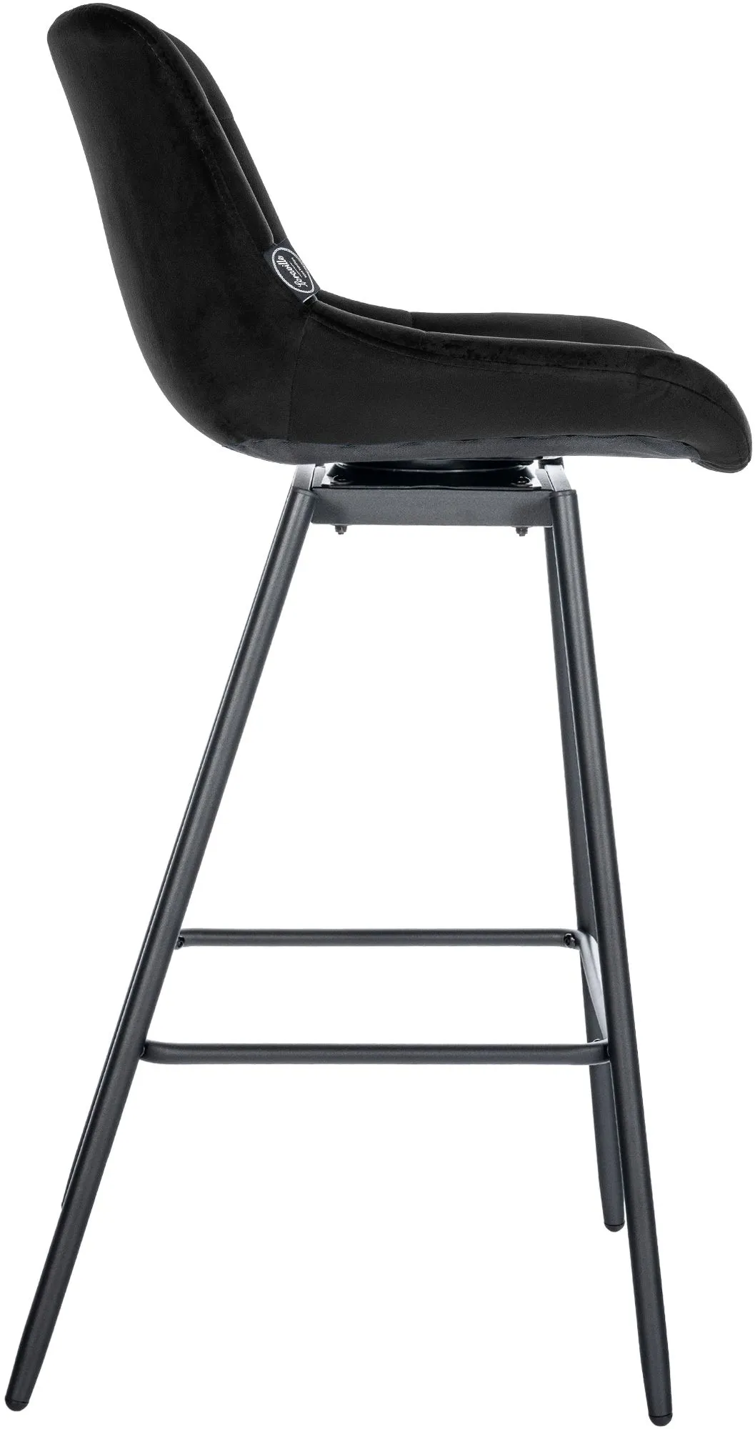 4er Set Barhocker Weston schwenkbar 105x49x56 cm schwarz
