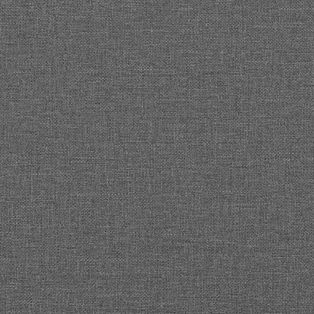 Eckbettgestell 204 x 94 x 72 cm Dunkelgrau