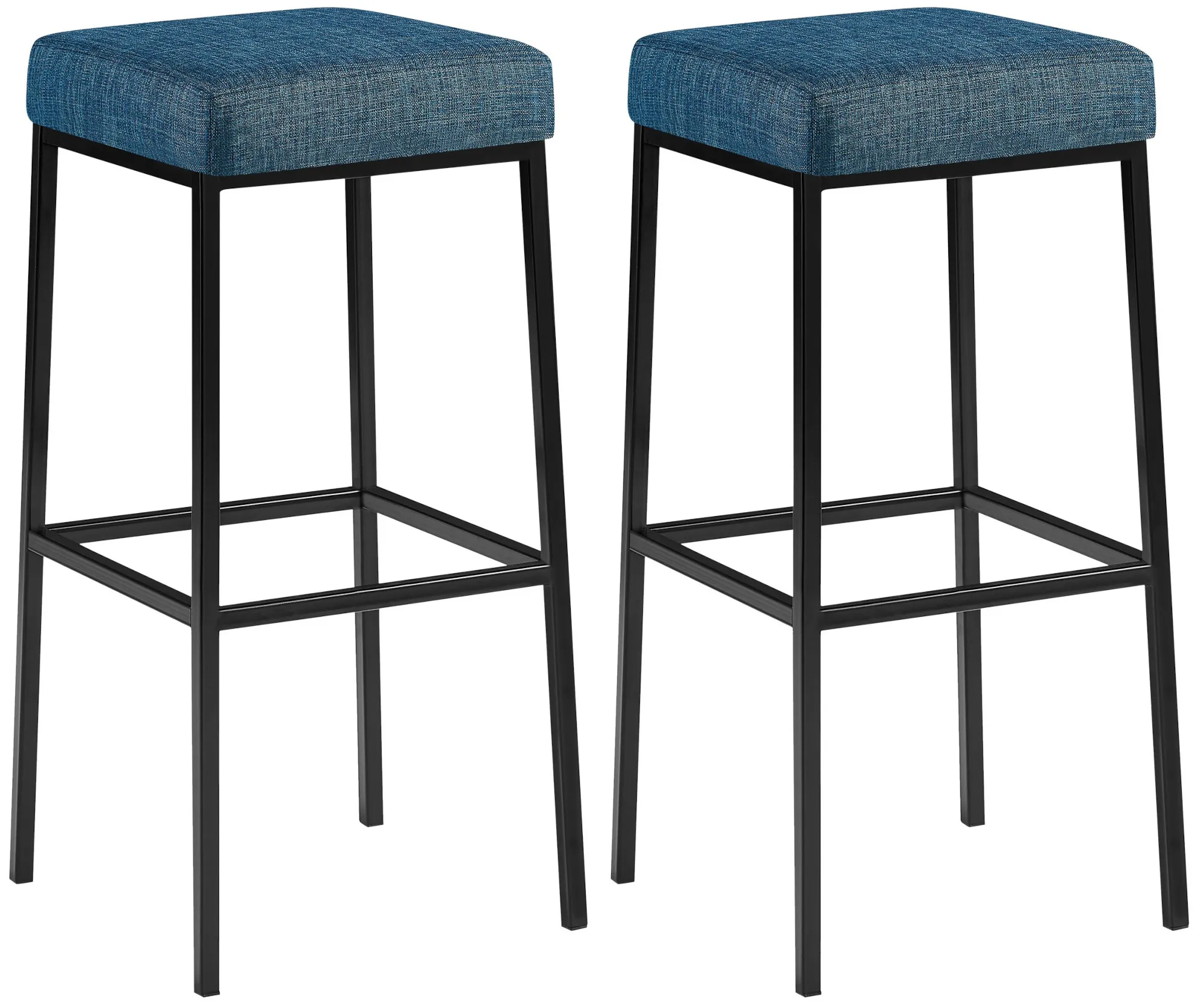 Barhocker Montreal Set 37x37x83 cm Blau