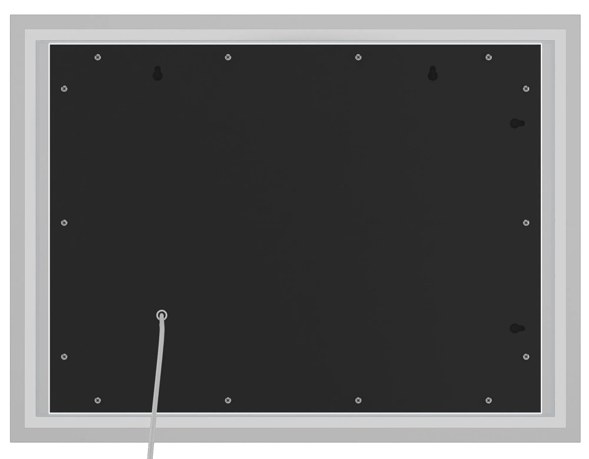 Badspiegel Jaffrey LED 80x60 cm Klarglas